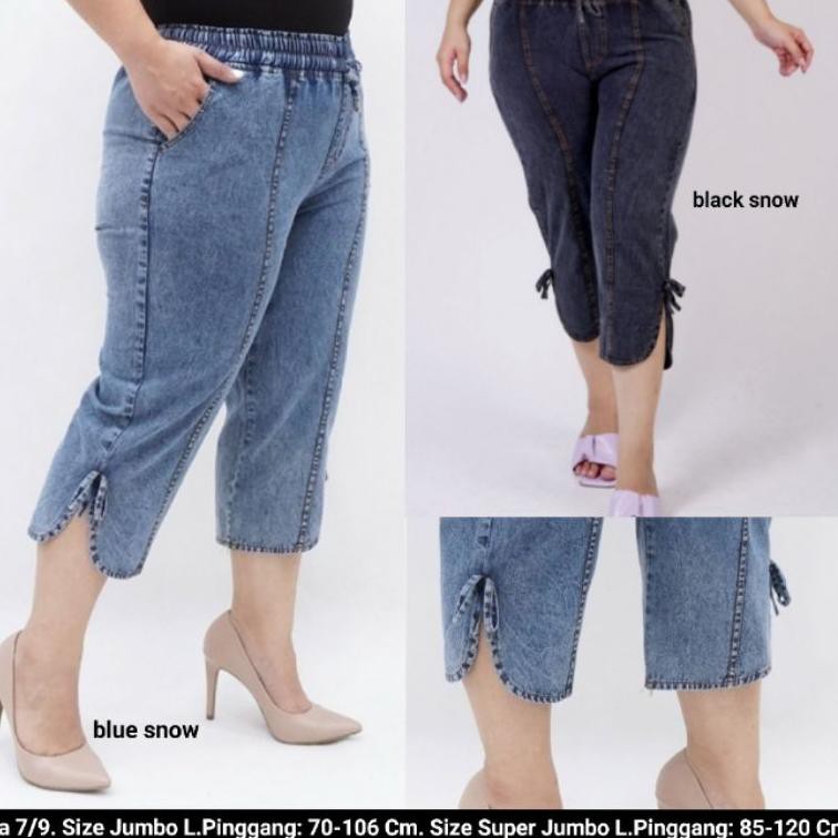 7 9 Titta Jumbo Pants Jumbo Super Jumbo Denim Jeans Pants 7 9 Bigsize Yhh Women Shopee Philippines