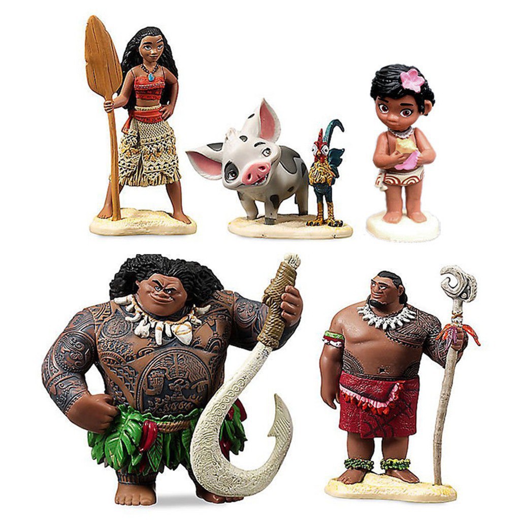 Moana Maui Playset Mini Action Figures Cake Topper Kids Toys Shopee Philippines