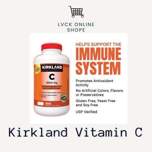 Kirkland Vitamin C 500mg and 1000mg Shopee Philippines