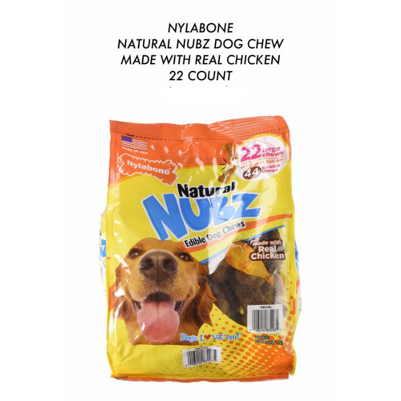 how many calories are in nubz dog treats