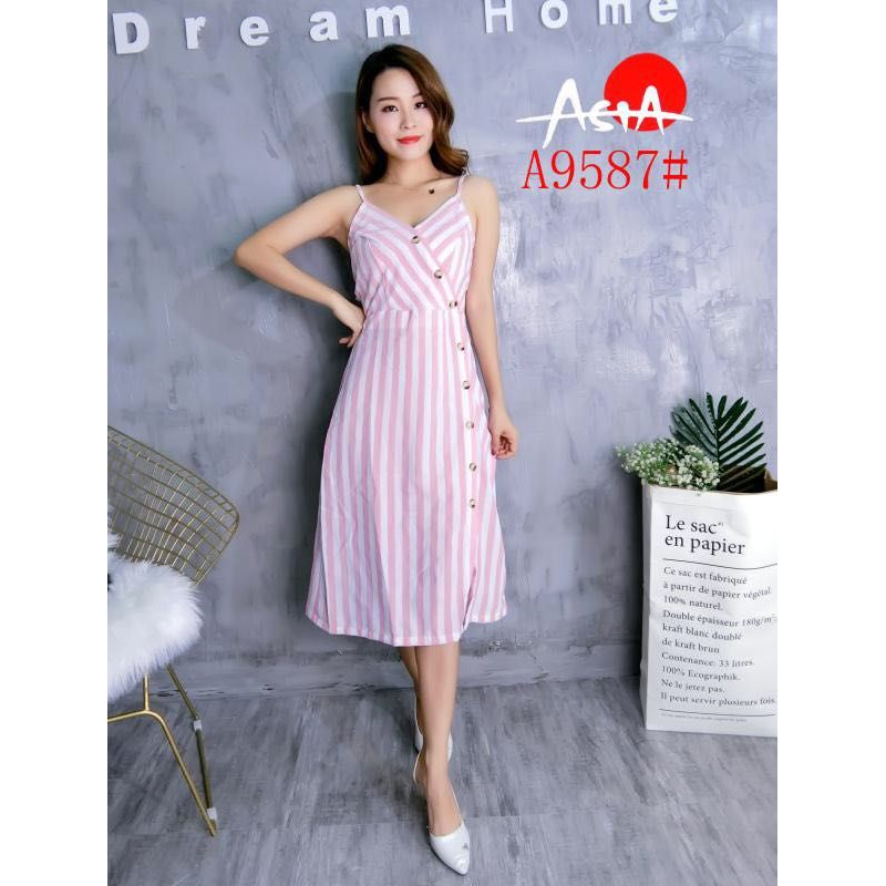 Dress Casual Sexy Sleeveless Korean  Fashion  9587 Shopee  