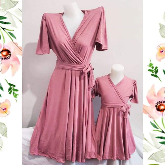 mom and baby dress set