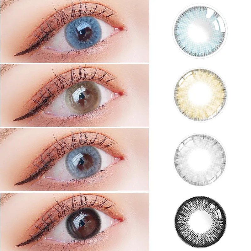 （COD）contact lens gradedA pair of colored contact lenses Minus 1.00 to