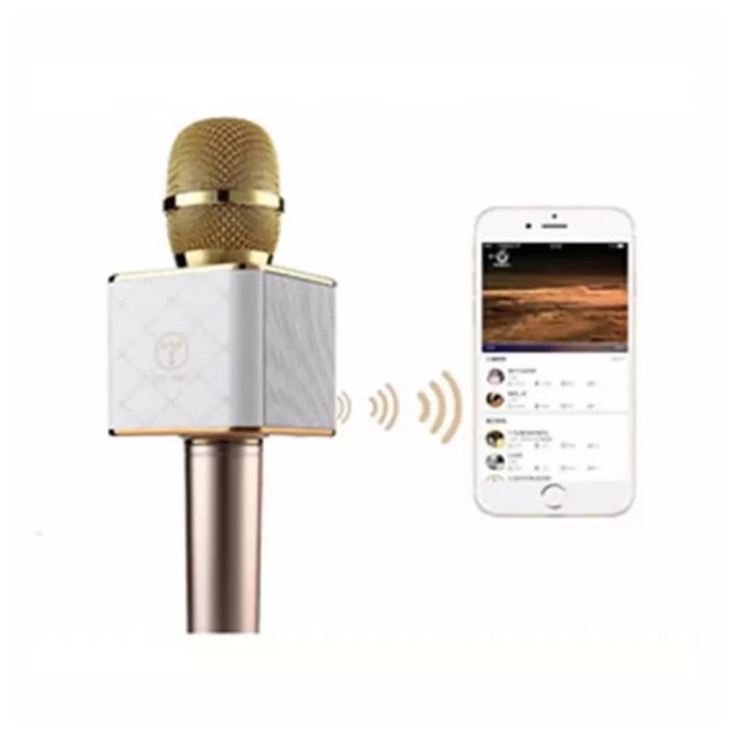 Q7 Wireless Bluetooth Microphone & HIFI Speaker (Gold) Shopee Philippines