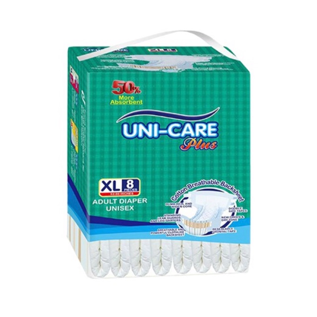 Unicare Adult Diaper 8's XL | Shopee Philippines