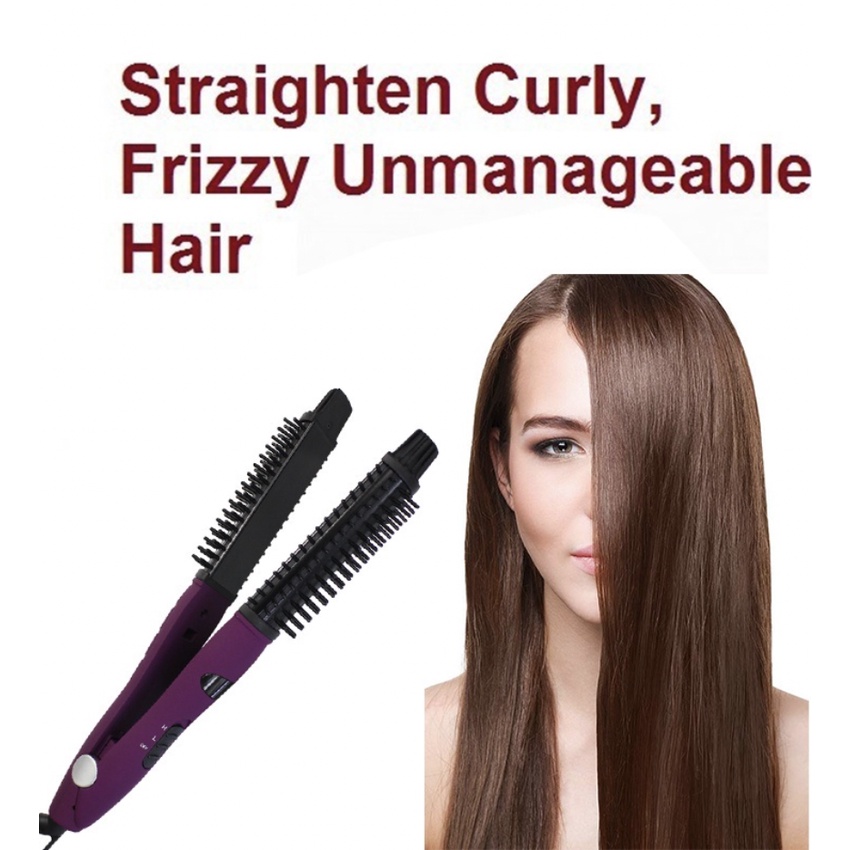 Original 2 in 1 Ionic Styler Pro iron hair tool straightener and curler all in one