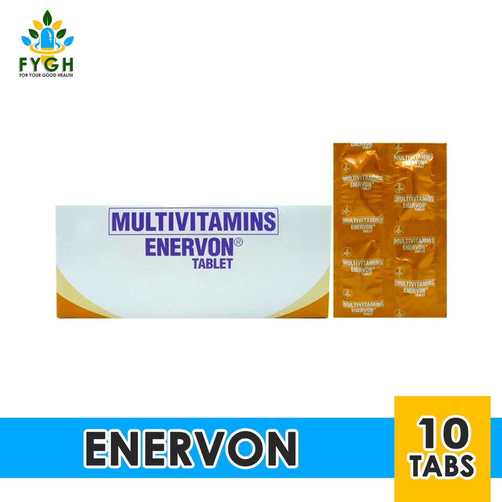 Enervon Multivitamins for Adult 10 Tabs Shopee Philippines