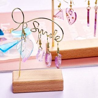 HAP  1 Set Crystal Epoxy Resin Mold Earrings Pendant Silicone Mould DIY Crafts Jewelry Casting Making Tool Kit #4