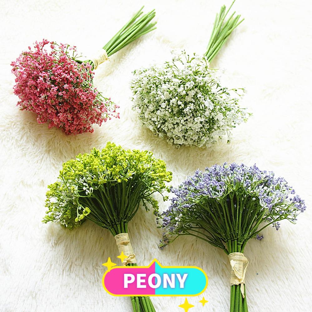 Peony 30cm Vivid Night Scent Diy Artificial Flower Gypsophila Floral Bouquets Beautiful Home Decor Fake Plant Wedding Supplies Babies Breath Multicolor Shopee Philippines