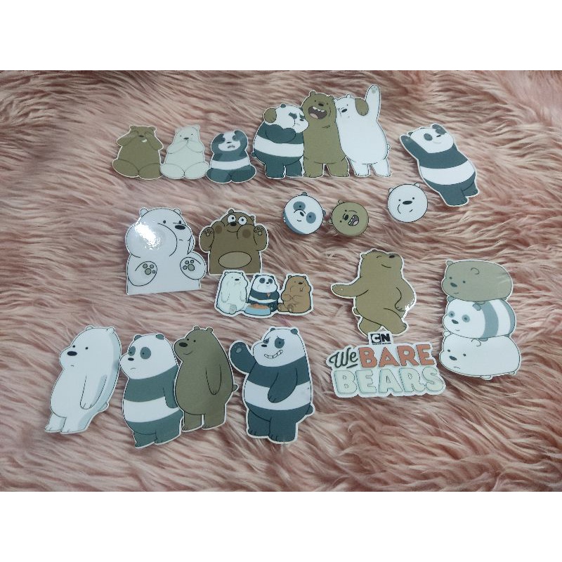 we bare bears sticker set | Shopee Philippines