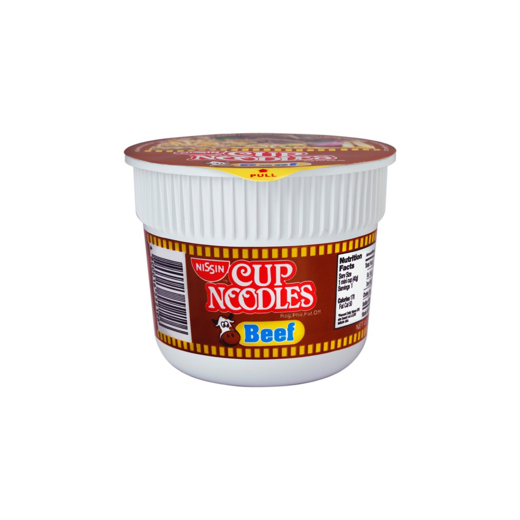 Nissin Mini Cup Noodles Beef 40g | Shopee Philippines