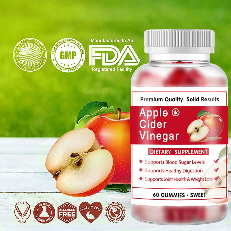 Apple Cider Vinegar Gummies Weight control Collagen Gummies Vitamin C