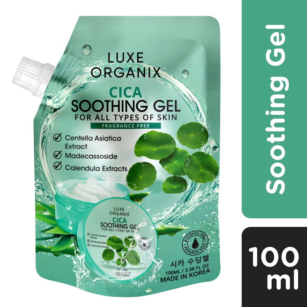 Luxe Organix Cica Soothing Gel 100ml | Shopee Philippines
