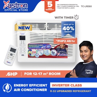 Astron Inverter Class .6HP Aircon with remote (TC-LRE60 | built-in air filter | anti-rust body)
