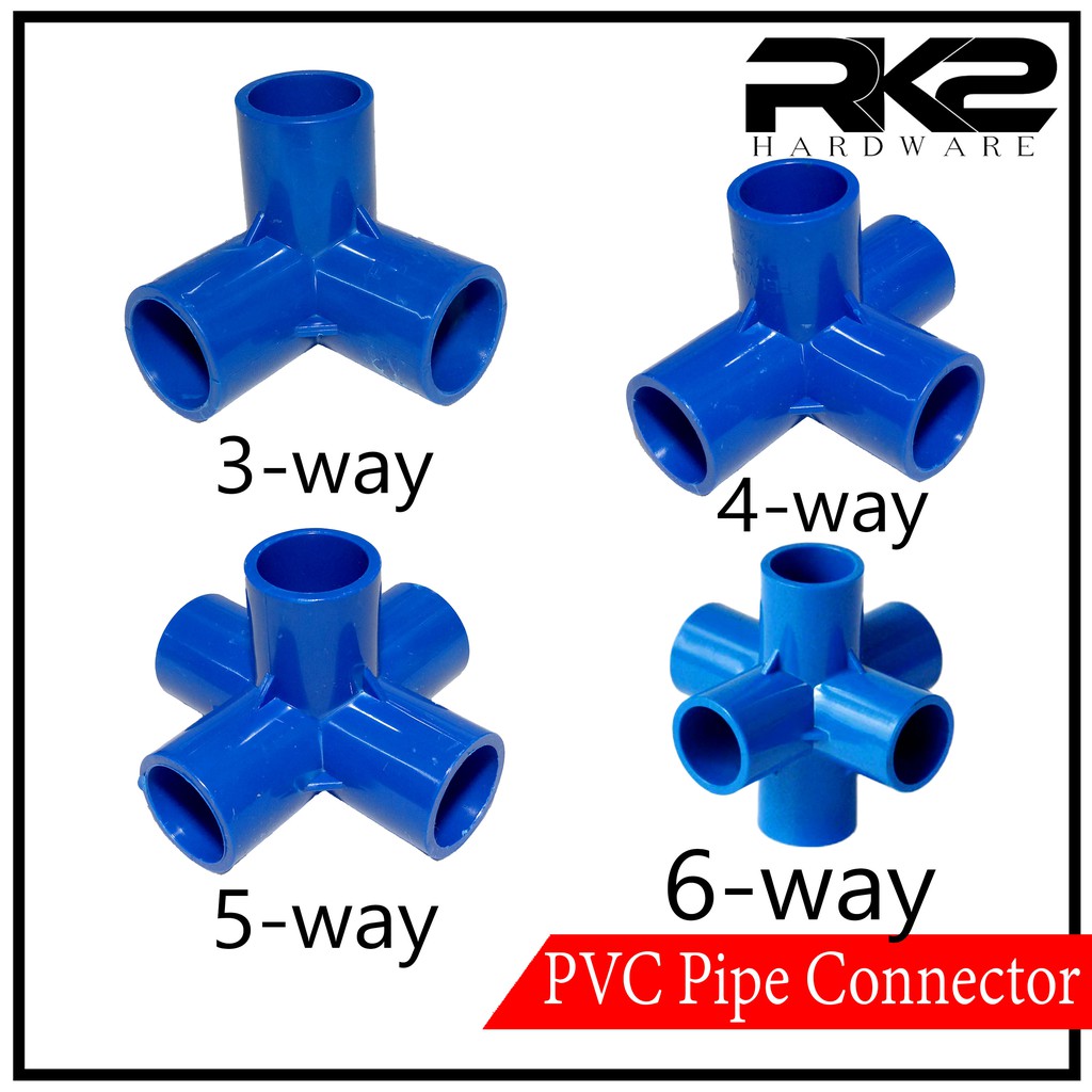 PVC Pipe Connector 3way 4 Way 5way 1/2 3/4 ubicaciondepersonas