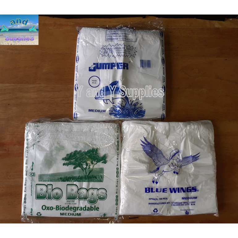 Sando Bag LARGE, Plastic or Oxo Biodegradable, , White Shopee