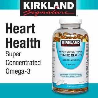 Kirkland Signature super Concentrate Omega-3 Fish Oil 1200 ...