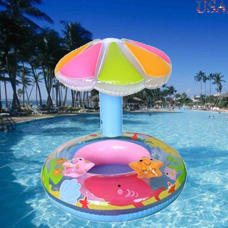 baby pool float with umbrella