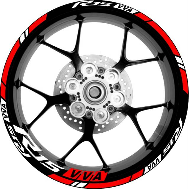 Yamaha R15 Vva Yzf R15 Vva R15 V3 Motorcycle Wheel Stickers Can Be Used All 17 Rings Shopee Philippines