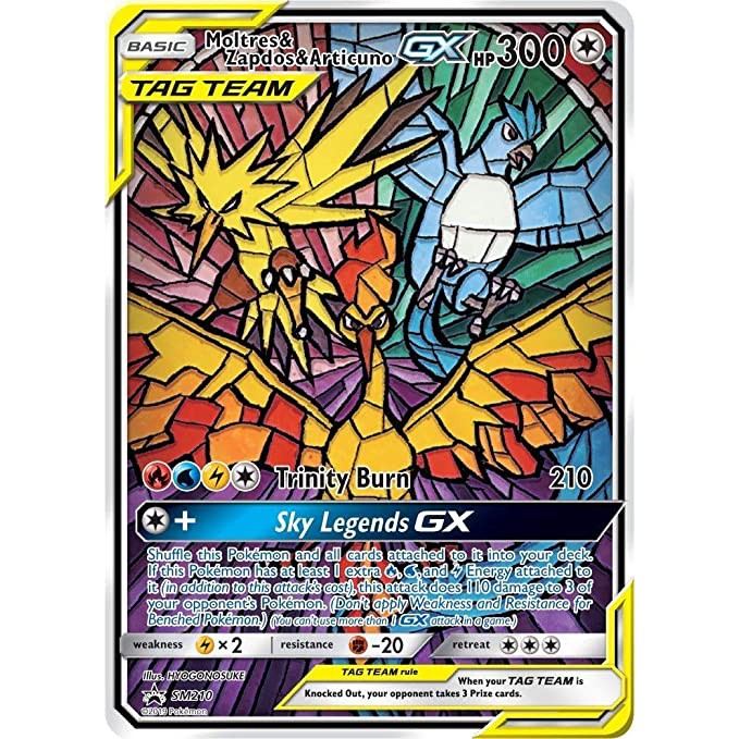 RchitectB's Hobby Stop Moltres & Zapdos & Articuno GX FA Mosaic Tag Team -  Pokemon Card TCG | Shopee Philippines