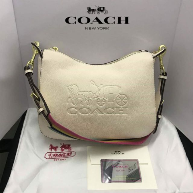 white coach bag