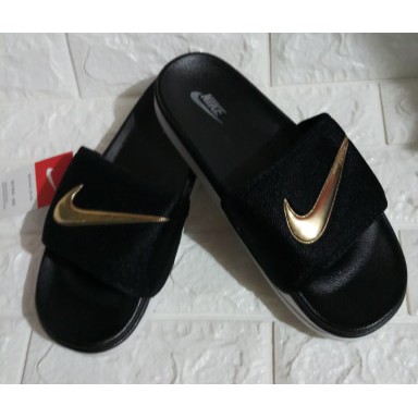 maroon and gold nike sandals