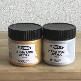 Acrylic Paint 100ml TUB/JAR (Gold and Silver) #1