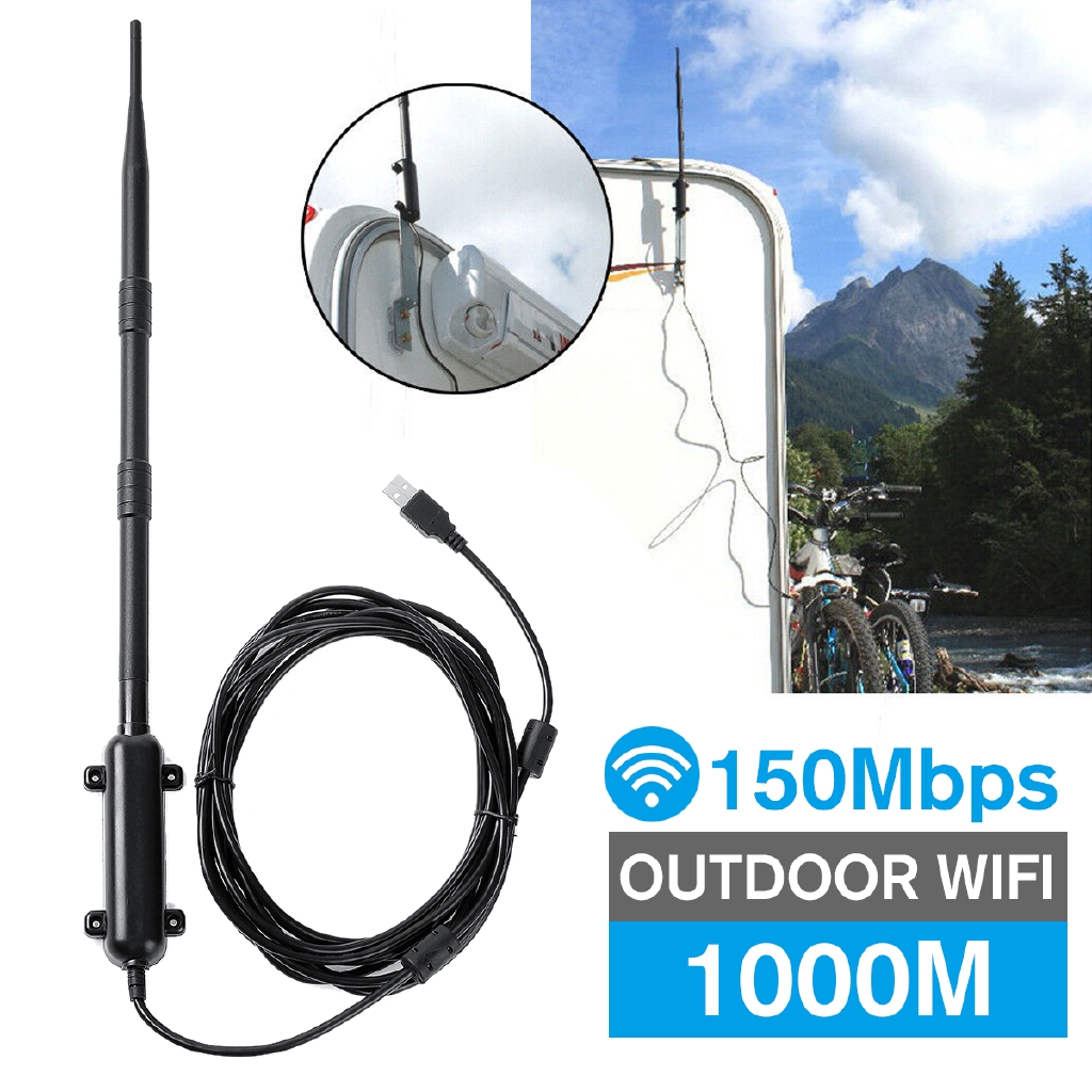 1000m Outdoor Wifi Extender Usb 2 0 Adapter Wifi Antenna 8 Signal Amplifier Ipx5 Shopee Philippines