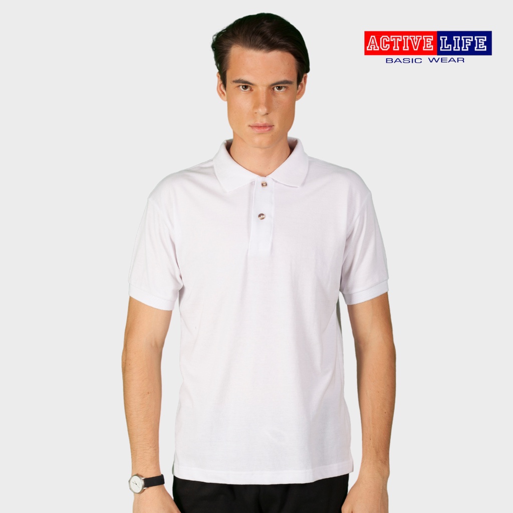 Active Life Premium Polo Shirt for Men (Honeycomb) - White | Shopee ...