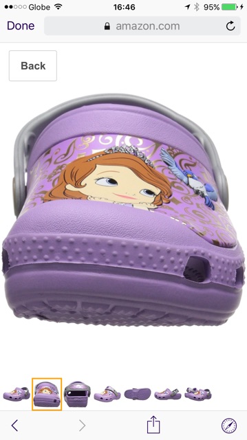 sofia the first crocs