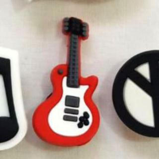 music note croc charm