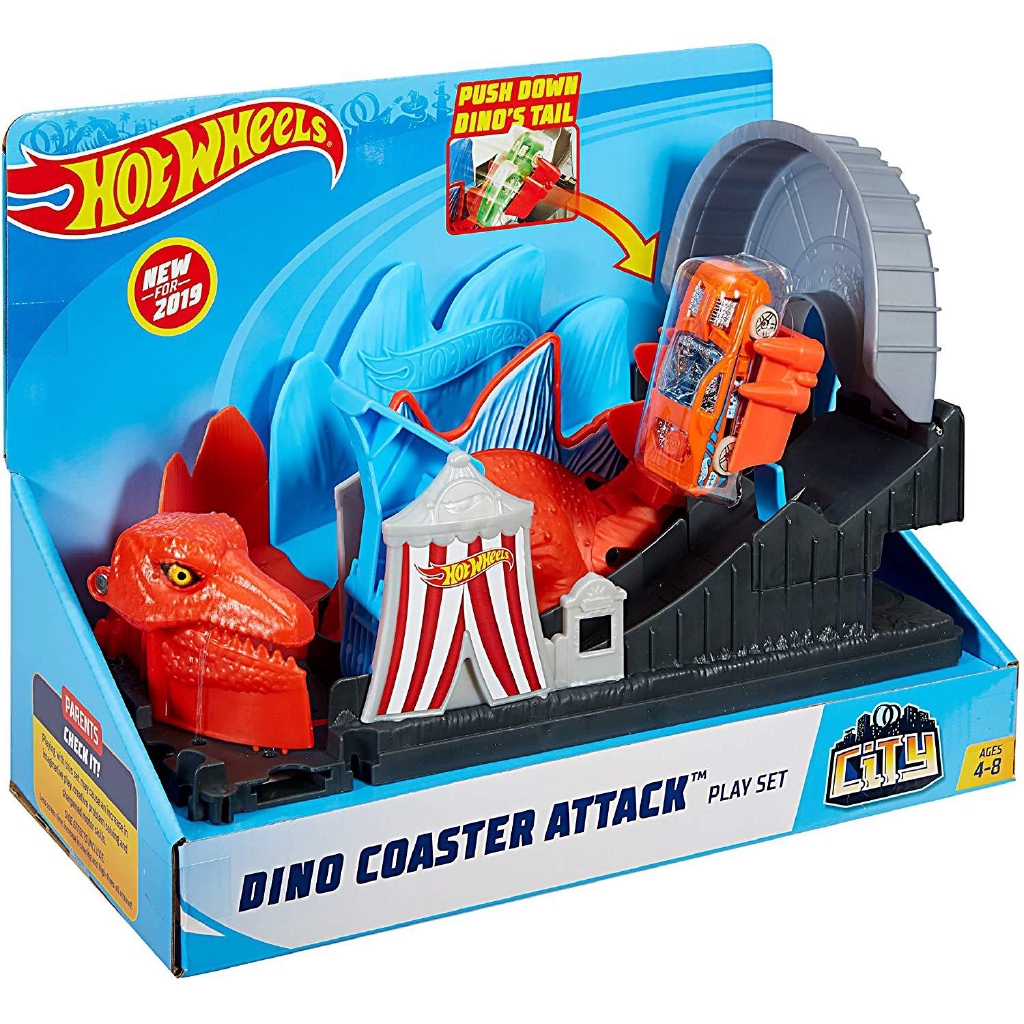 hot wheels dino coaster attack