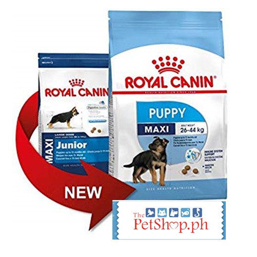 royal canin maxi junior 15kg 3kg free