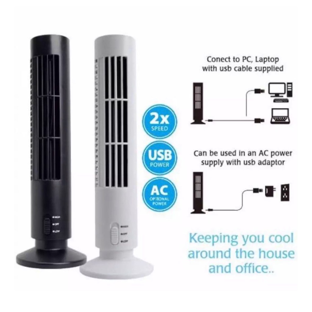 2 Speed USB Tower Fan Shopee Philippines
