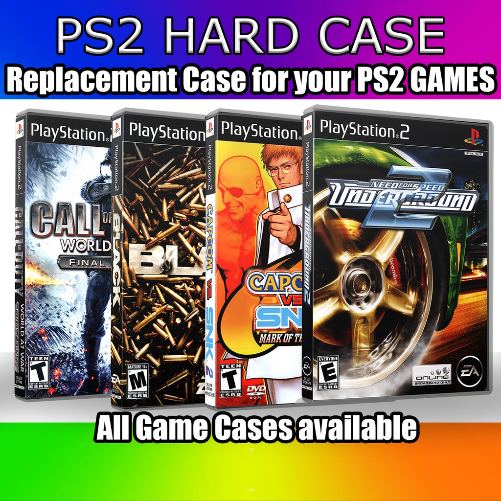 PS2 Game covers PS2/Playstation Covers/HARD CASES/Replacement Case