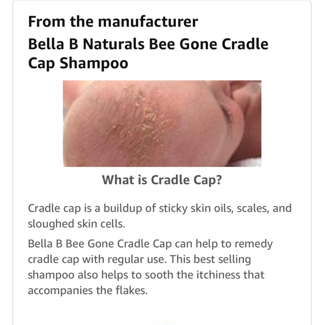 bella b gone cradle cap shampoo