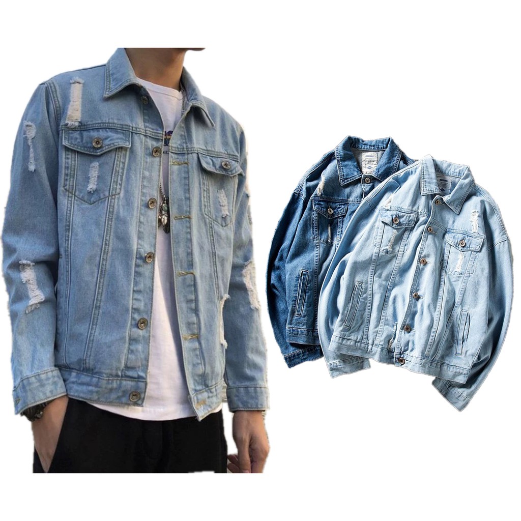 Men's Denim Maong Jacket Size:M-2XL | Shopee Philippines