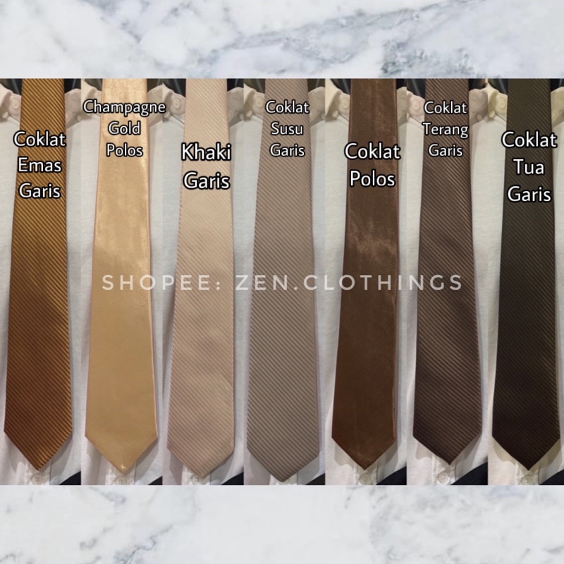 PRIA Men's Long Tie Light Brown And Dark Brown And Khaki Milk Chocolate Champagne Gold Mocca Plain Mocha And Plain Line Motif