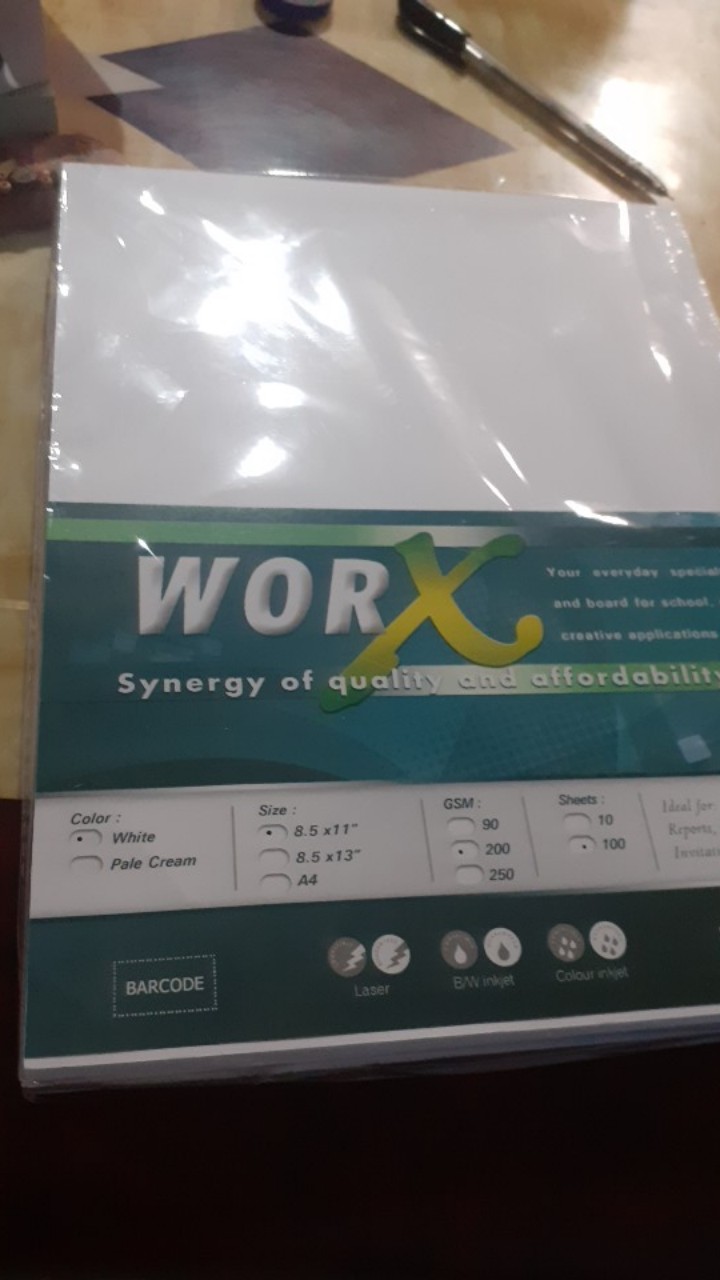 Wholesale! 100pcs Worx Specialty/Board Paper 90gsm / 200gsm White Short