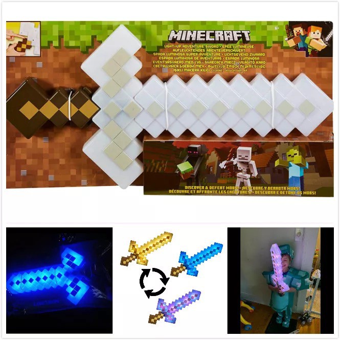 21 Minecraft Toys Vocalized Weapons Flash Sword Adventure Sword Boys Great Gifts Shopee Philippines