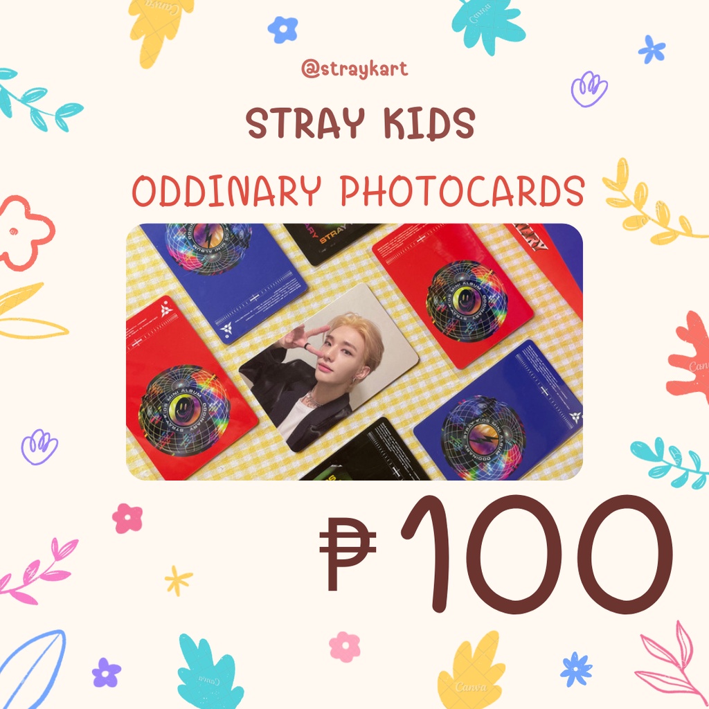 Stray Kids ODDINARY Trading Unit Photocards and Frankenstein 2MIN