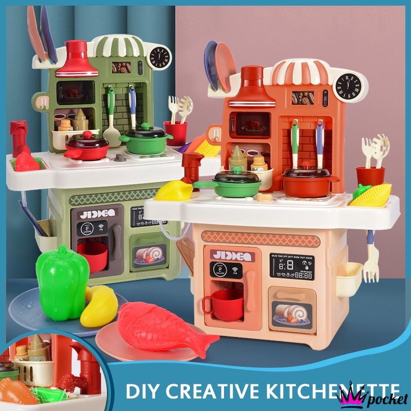 red toy kitchen