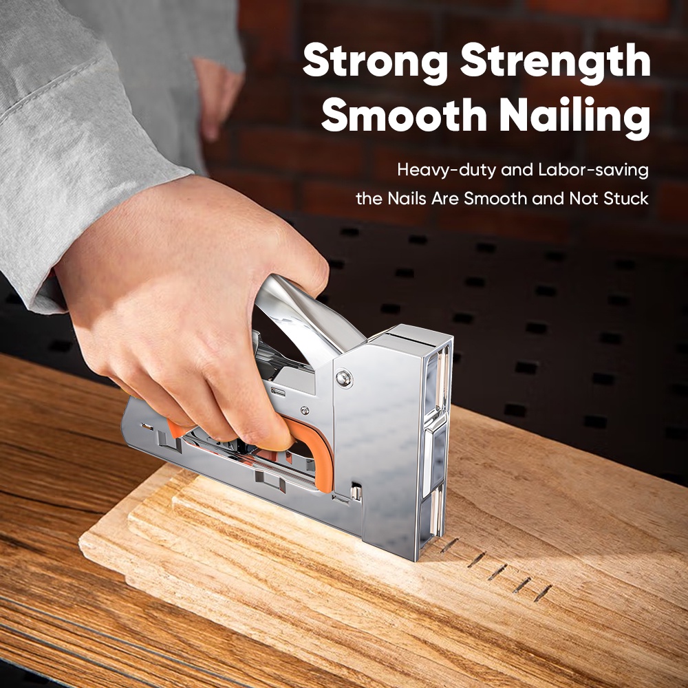 Mitsushi Heavy Duty Staple Gun and Tacker staple- Staple Gun Set with staple wire and 2400pcs nail - Image 4