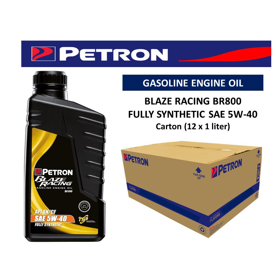 Petron Blaze Racing BR800 Fully Synthetic Gasoline Engine Oil 5W40 ...