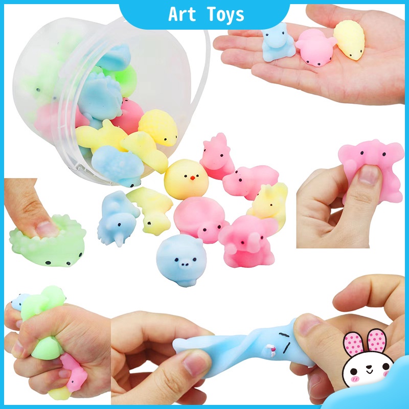 Squishy Toys Set For Kids Mini Animal Squeeze Decompression Hand Pinch ...