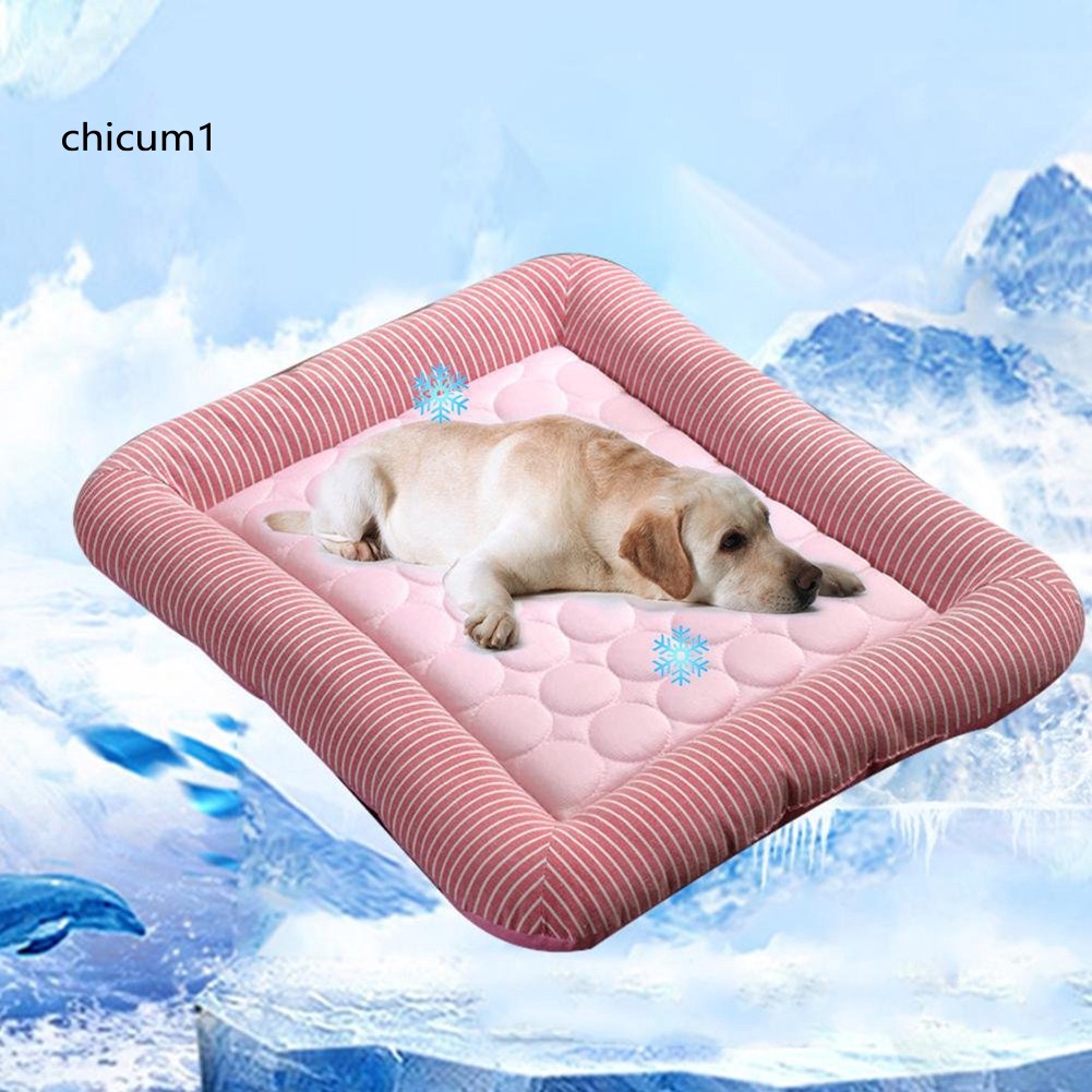 (COD)CHI Dog Cat Cooling Bed Pad Summer Sleeping Breathable Washable