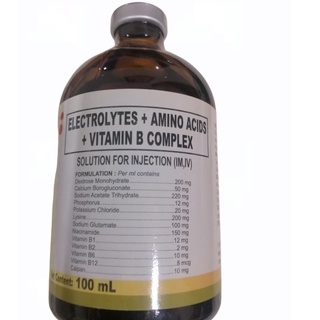 Viddavet 100ml Electrolytes + Amino Acids + Vitamin B Complex for animals supplement