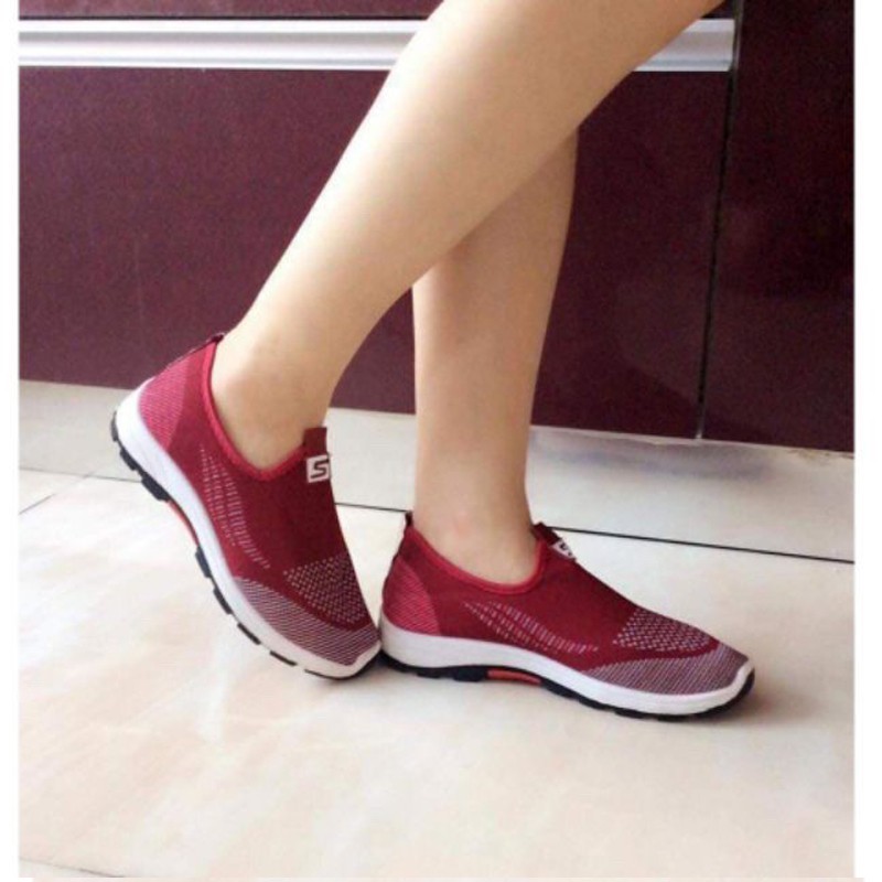 1702 Korean Rubber Sneakers Ladies  Shoes  For Women 