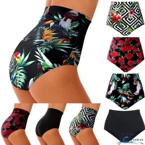 EHE-Women's High Waist Swimsuit Bikini Bottoms Tankini Swimming Pants