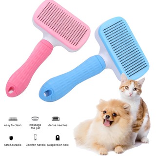 Self Cleaning Dog Brush Slicker Particle Pet Comb For Dogs Cat Shedding Hair Dander Dirt Removing